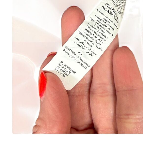 ALO Yoga Taupe Brown Airbrush High Waist Flutter Split Hem Legging Pant - Picture 8 of 8